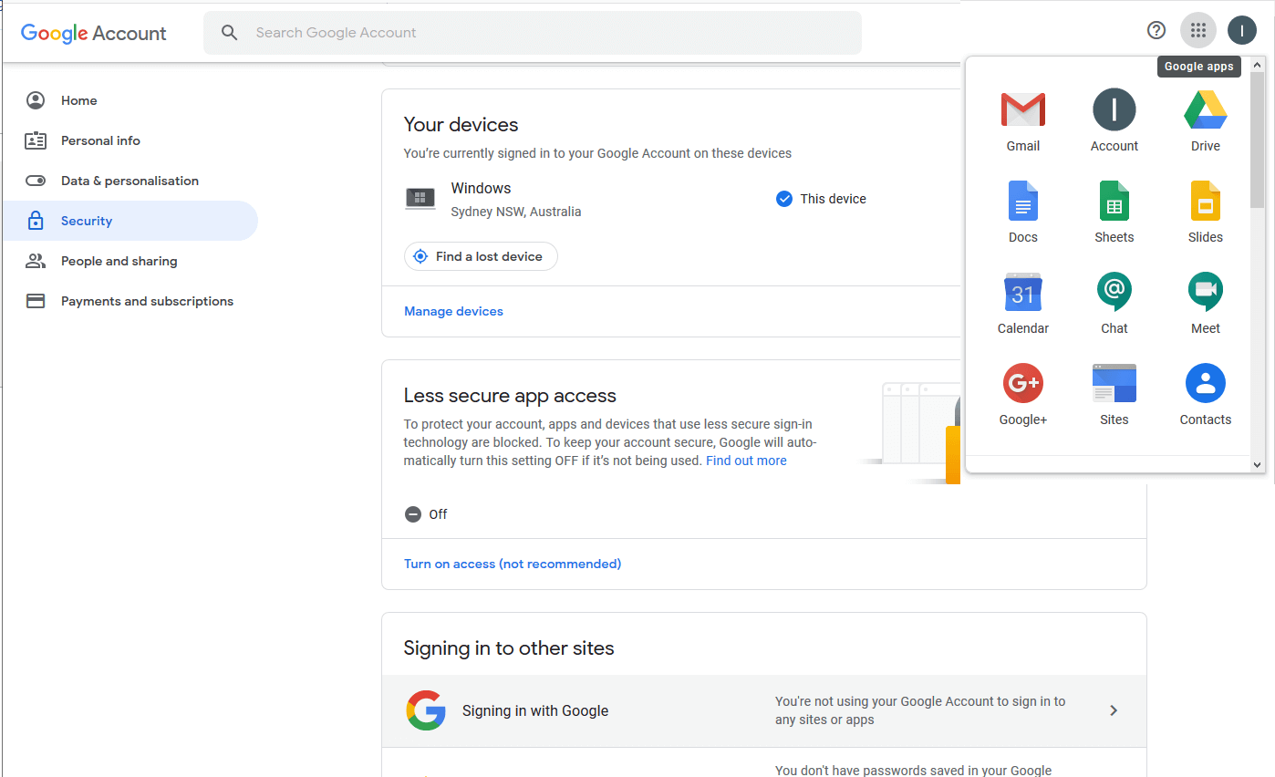 Gmail Account Security